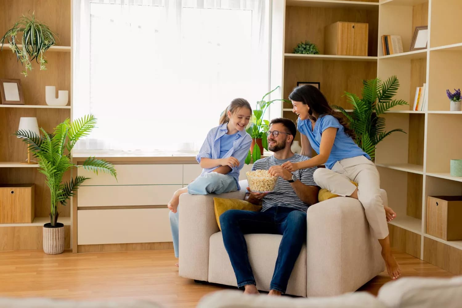 Home renovation in progress with workers